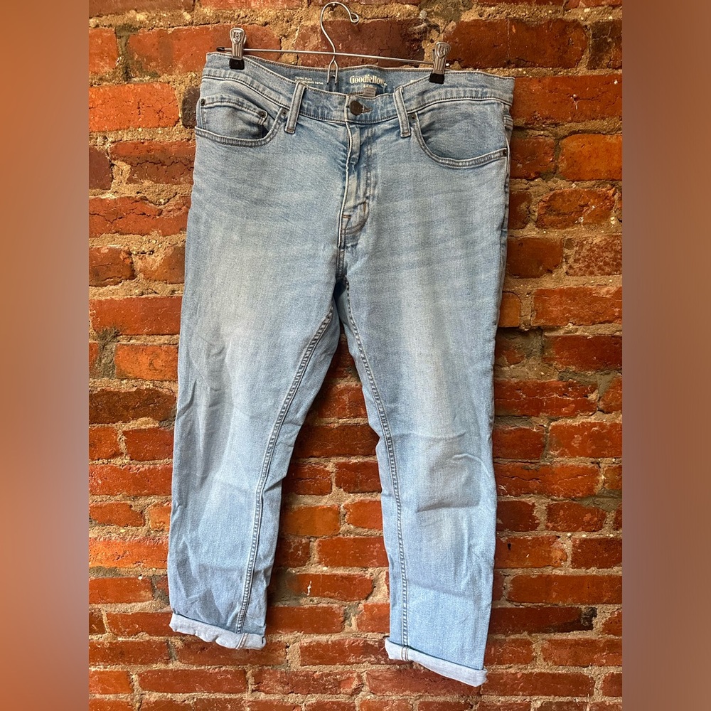 Goodfellow Light Blue Skinny Flex Jeans 34x32